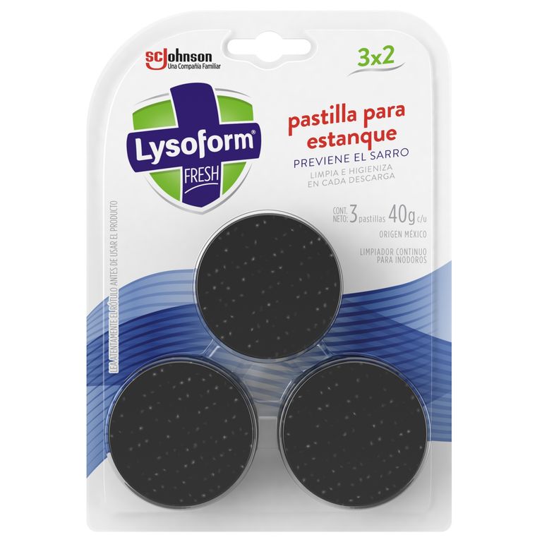 Pack Pastillas para Estanque Inodoro Lysoform 3 x 120 g 3 UN