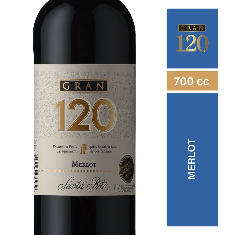 Vino Tinto Merlot  Gran 120 700 ML