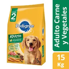 PEDIGREE - Alimento para Perro Sabor Carne y Vegetales 15 Kg