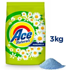 ACE - Detergente en Polvo Naturals Manzanilla 3 kg