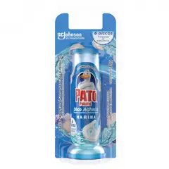 PATO PURIFIC - Repuesto Limpiador de Inodoro Discos Adhesivos Pato Marina 38 g