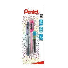 PENTEL - Portaminas Fiesta 07 más minas y portagoma