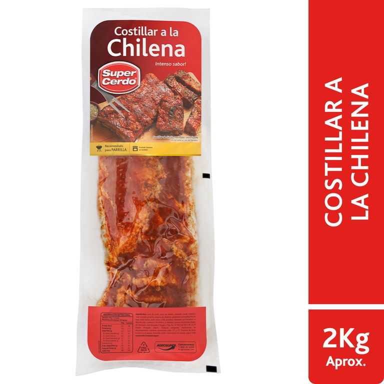 Costillar de Cerdo a la Chilena Super Cerdo Peso Variable - Tottus - $10.990