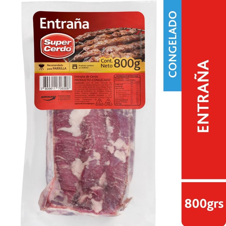 Entraña de Cerdo Premium Super Cerdo 800 g