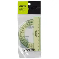 NEOLITE - Transportador Verde 180 grados 10 cm