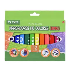 TORRE - Plumones Dibujo Jumbo 12 Colores Torre