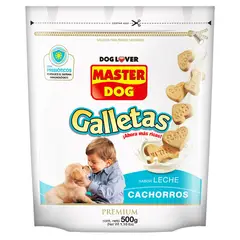 MASTER DOG - Galletas para Perro Cachorro Sabor Carne y Leche 500 g