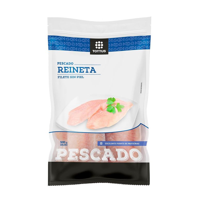 Filetes de Reineta Sin Piel Congelados Tottus 500 g - Tottus - $9.890