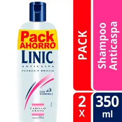 LINIC - PACK 2 SHAMPOO GRASO 350ML LINIC