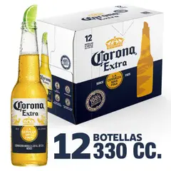 CORONA - PACK 12 CERVEZA 4.5G GL 330 CC