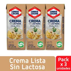 LONCOLECHE - Crema sin Lactosa