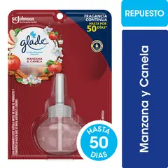 GLADE - Repuesto Desodorante Ambiental Glade Aceites Naturales Manzana Canela 21 ml
