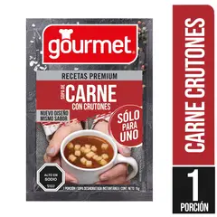 GOURMET - Sopa Carne con Crutones Individual