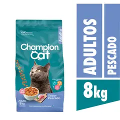 CHAMPION CAT - Alimento para Gato Adulto Sabor Pescado 8 Kg
