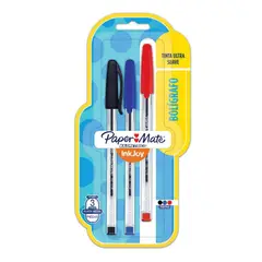 PAPER MATE - Kit 3 Bolígrafos Colores Básicos