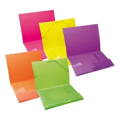 DATAZONE - Carpeta Cartera Flúor con Elástico