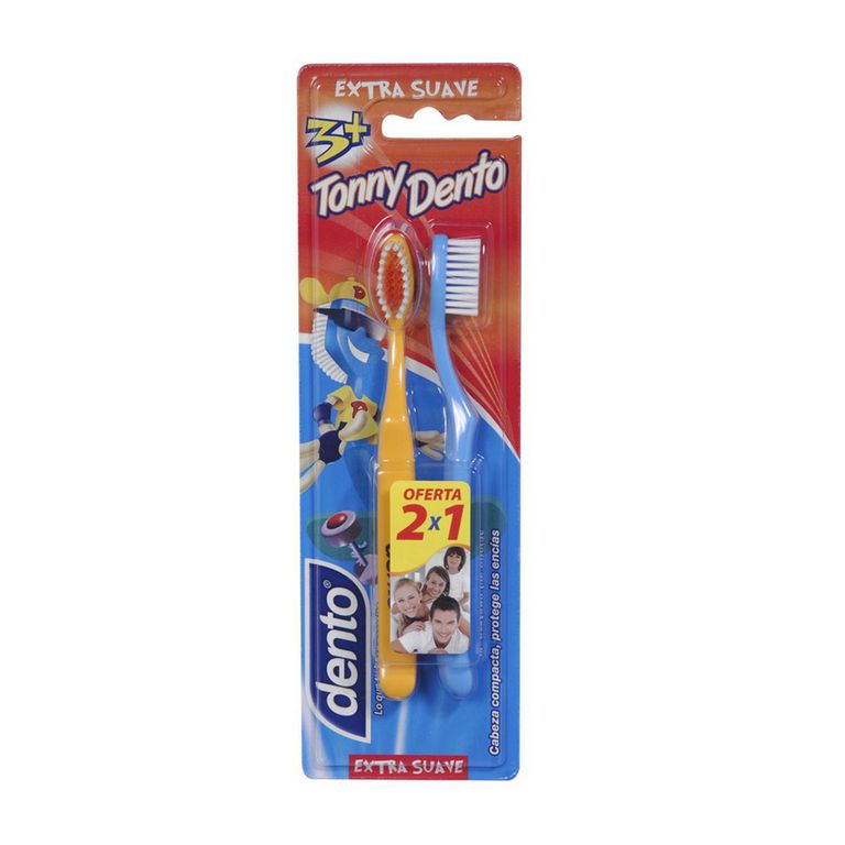 Cepillo de Dientes Dento Ninos Suave 2 Un