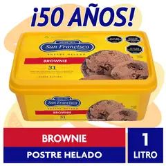 SAN FRANCISCO - POSTRE HELADO BROWNIE 1 LT.