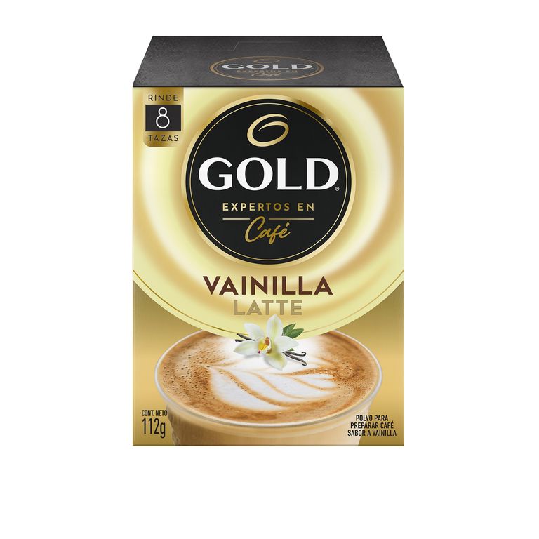 Cafe Instantaneo Gold Sabor Vainilla Latte 8 Un 112 GR