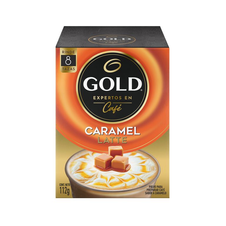 Cafe Instantaneo Gold Sabor Caramel Latte 8 Un 112 GR