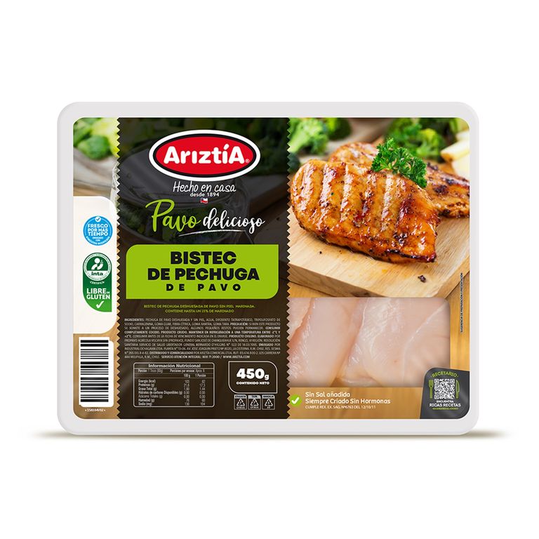 Bistec de Pechuga Pavo - Tottus - $5.490