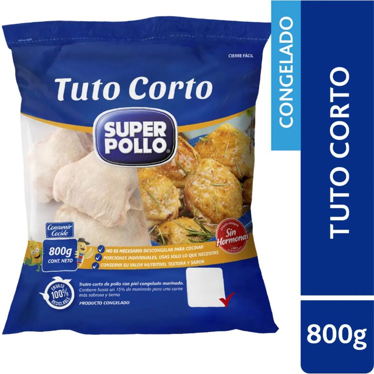 Tuto Corto de Pollo Congelado Super Pollo 800 g - Tottus - $3.490