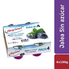 REGIMEL - Pack Jalea Sabor Arándano Sin Azúcar Regimel 4 x 100 g