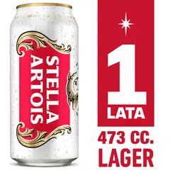 STELLA ARTOIS - Cerveza Lager Stella Artois 473 cc Lata
