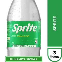 SPRITE - Bebida Sprite Retornable 3 L