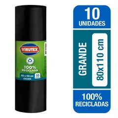 VIRUTEX - Bolsa Biodegrabale Grande Rollo 80x110 cm 10 Un