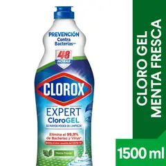 CLOROX - Cloro en Gel Clorox Menta Fresca Botella 1.5 Lt