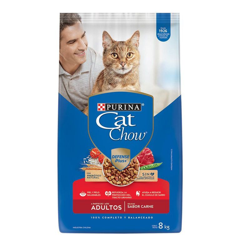 Alimento para Gatos Adulto Cat Chow Sabor Carne 8 Kg