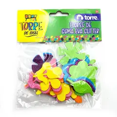 TORRE - Flores Glitter Goma Eva
