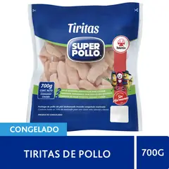 SUPER POLLO - Tiritas de Pechuga de Pollo Congeladas Super Pollo 700 g