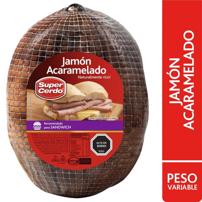 Jamón Acaramelado Granel - Tottus - $7.560