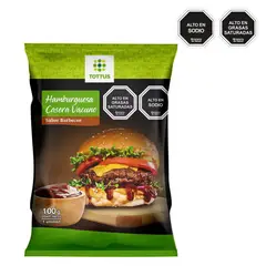 TOTTUS - Hamburguesa de Vacuno Casera Sabor BBQ 100 g