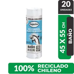 SUPERIOR - Bolsa de Basura Chica 45 x 55 cms