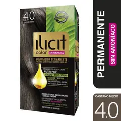 ILICIT - Coloración Sin Amoníaco 4.0 Castaño Medio Ilicit