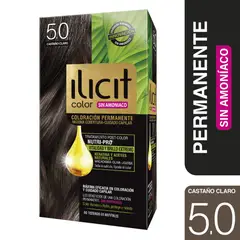 ILICIT - Coloración Permanente Sin Amoníaco 5.0 Castaño Claro