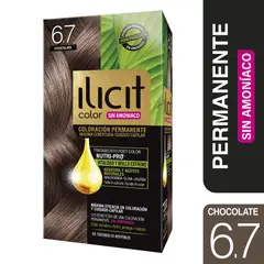 ILICIT - Coloración Permanente Sin Amoníaco 6.7 Chocolate