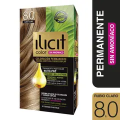 ILICIT - Coloración Sin Amoníaco 8.0 Rubio Claro Ilicit