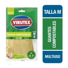 VIRUTEX - Guantes Compostables Multiuso Virutex Talla M 1 Un