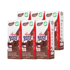 SOPROLE - Pack Leche Semidescremada Zerolacto Sabor Chocolate
