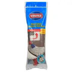 VIRUTEX - Mopa Redonda de Algodón Virutex Extra Absorbente Multiuso  1 Un