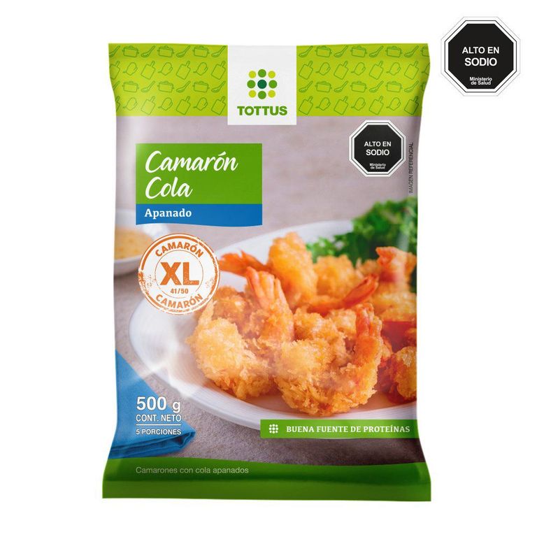 Camarón Cola Extra Grande Apanado Tottus 500 g - Tottus - $6.590