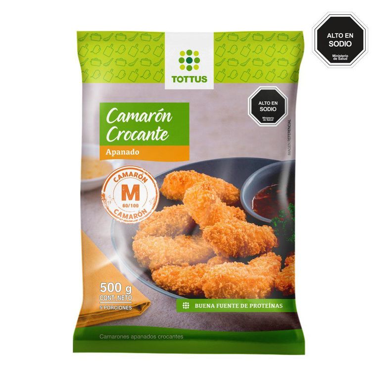 Camarón Mediano Crocante Apanado Tottus 500 g - Tottus - $6.290