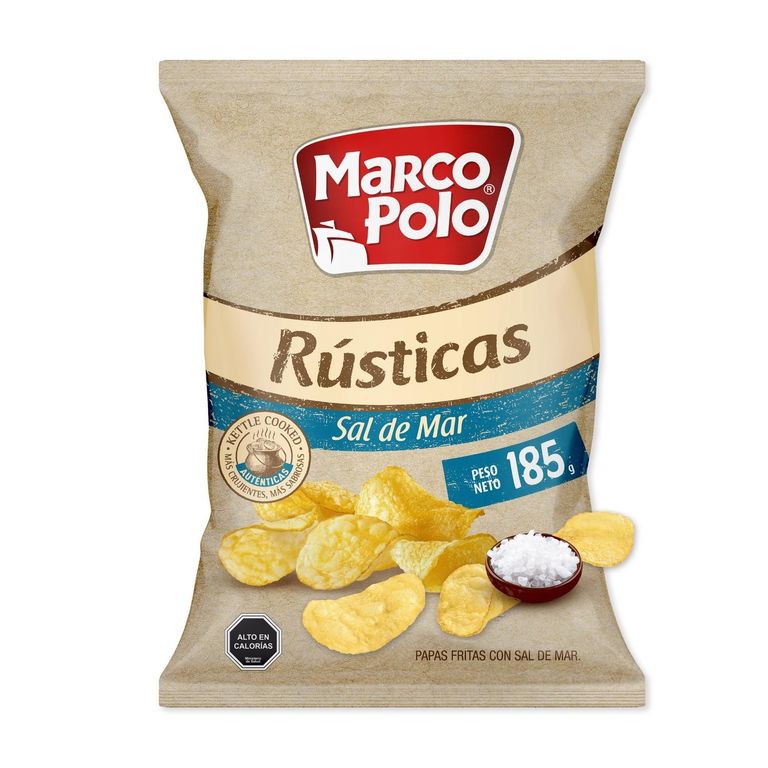 Papas Fritas Rusticas Sal de Mar Marco Polo 185 g