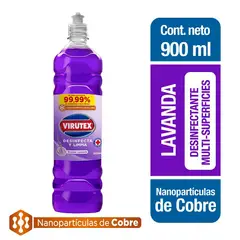 VIRUTEX - Limpiador Pisos Desinfección Lavanda