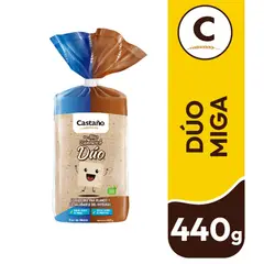 CASTAÑO - Pan de Molde Miga Sándwich Dúo 440 g