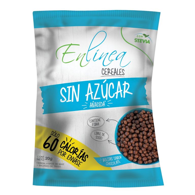 Cereal Bolitas de Chocolate Sin Azucar En Linea 20 g